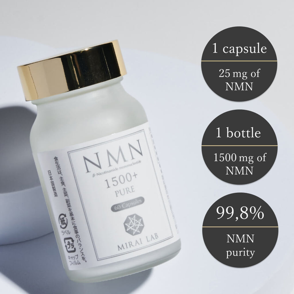 【30％OFF】NMN 1500 Pure Plus (60 capsules)BEST-BEFORE DATE: END APRIL 2024.